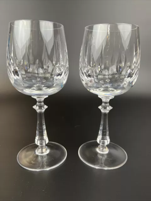 Gorham Crystal Tivoli Wine Glasses Set of 2