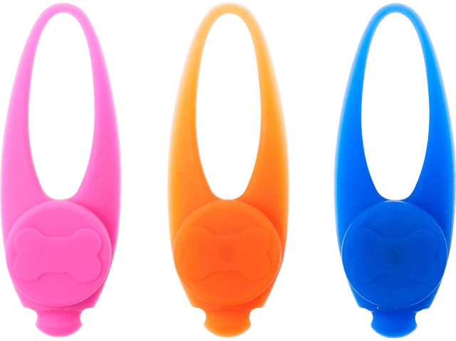 Collar luz LED Para mascotas, Silicona 1 ud / 3 funciones de luz / Escojer color