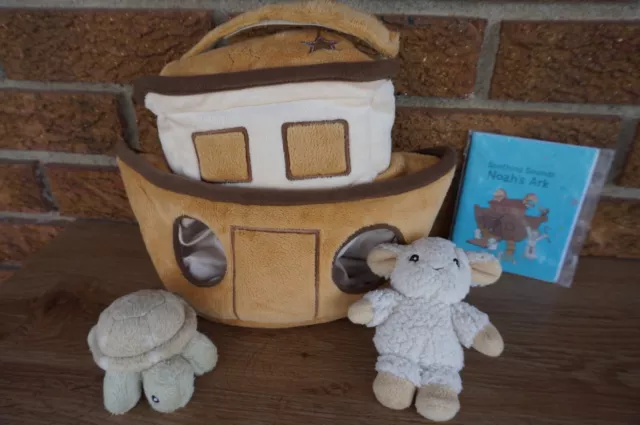 BABY MUSICAL Plush CLOUD B Noah's ARK Soothing SOUNDS Stuffed Ship Nursery Sleep