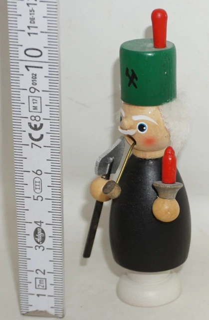 Räuchermann Bergmann Miniatur ERZGEBIRGE Räuchermännchen 11cm Holz