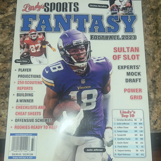 NEWSSTAND LINDY'S SPORTS 2023 NFL Fantasy Football Preview Justin