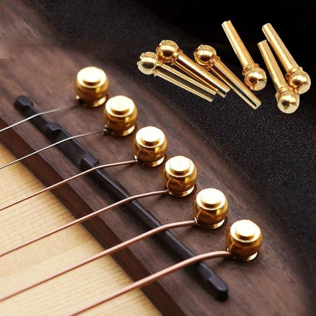 Métal Cône solide Titulaire de frette Cordes de guitare Clou Épilles de pont