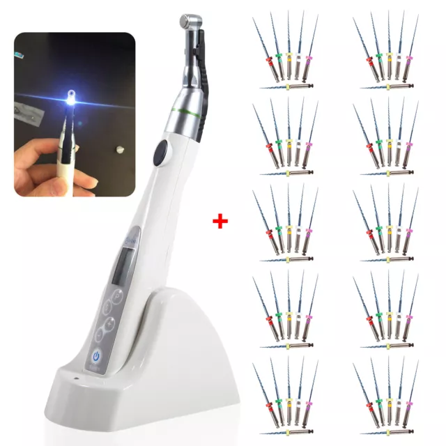 Wireless Dental LED Endo Motor 16:1 Contra Angle Root Canal / NiTi Files