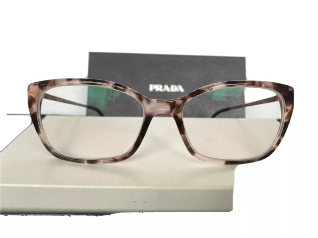 PRADA Eyeglasses Frames VPR 14X ROJ-101 Rose Tortoise/Gold Size 54-16-140 