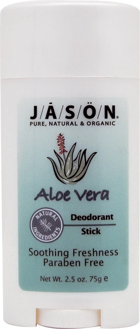 Desodorante calmante de aloe vera de Jason Natural Products, 2,5 oz