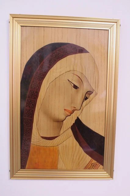 Icône peinte image Sainte Vierge 31x24 cm | vente en ligne sur HOLYART