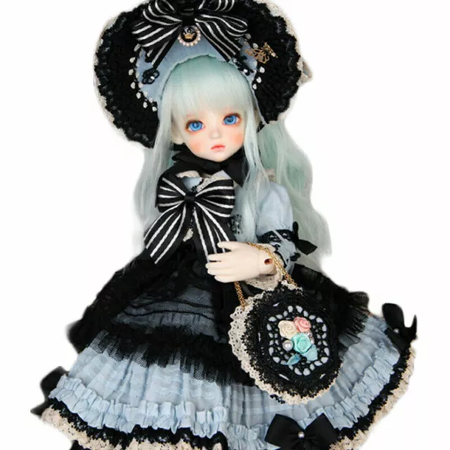1/6 BJD Doll Resin Jointed Body Girls GIFT Face Makeup Eyes Clothes Wig Hair SET 8