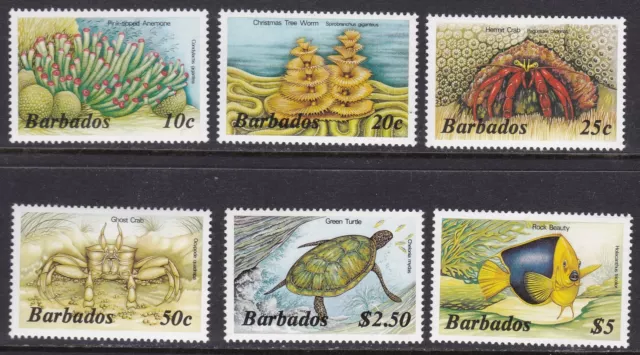 1985 BARBADOS - Yvert n. 608/613 6 Val. Neuwertig/**