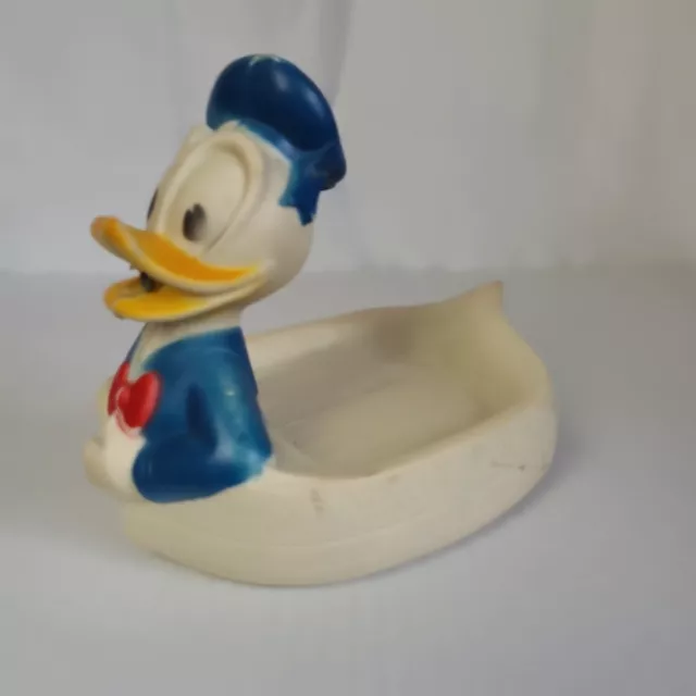 Vintage Rare Sun Rubber Co Donald Duck Soap Dish