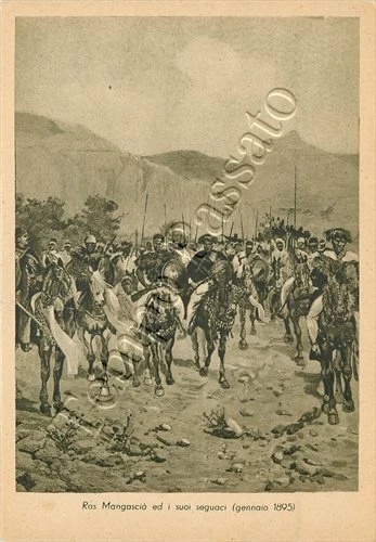 Colonie, Eritrea - Ras Mangascià del Tigrai e i suoi seguaci