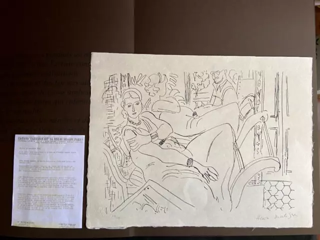Henri Matisse Litografia 1960 ( Pablo Picasso Amedeo Modigliani Joan Mirò )
