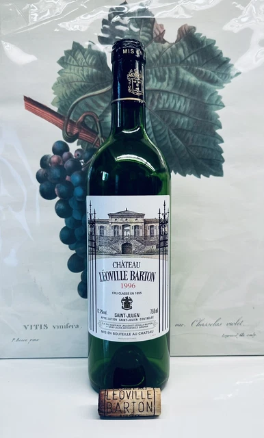 CHATEAU LEOVILLE BARTON 1996 GENUINE EMPTY BOTTLE VIDE + Original CORK