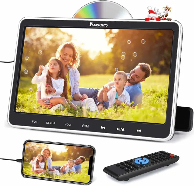 10.1" Auto TV Kopfstütze Monitor Tragbarer DVD Player 1080P HDMI USB Für Kinder