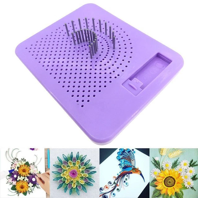 Kit Quilling DEWIN | Tavola Modelli, Pinzette, Aghi E Penna | Per Arte Con La Carta | Colore Rosso - Foto 10