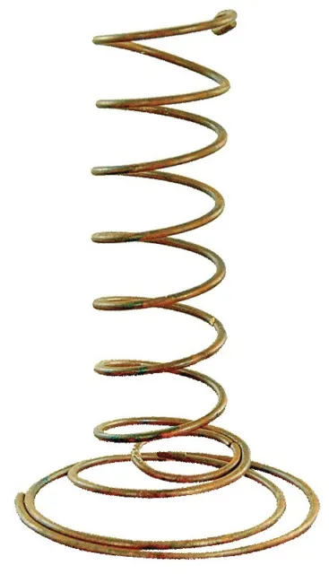 Rusty Wire Spiral Taper Candle Holder Stand Primitive Reproduction Springs 3"x4"