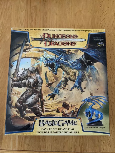 Vintage Dungeons & Dragons Basic Game Board Complete, 12 painted miniatures vgc