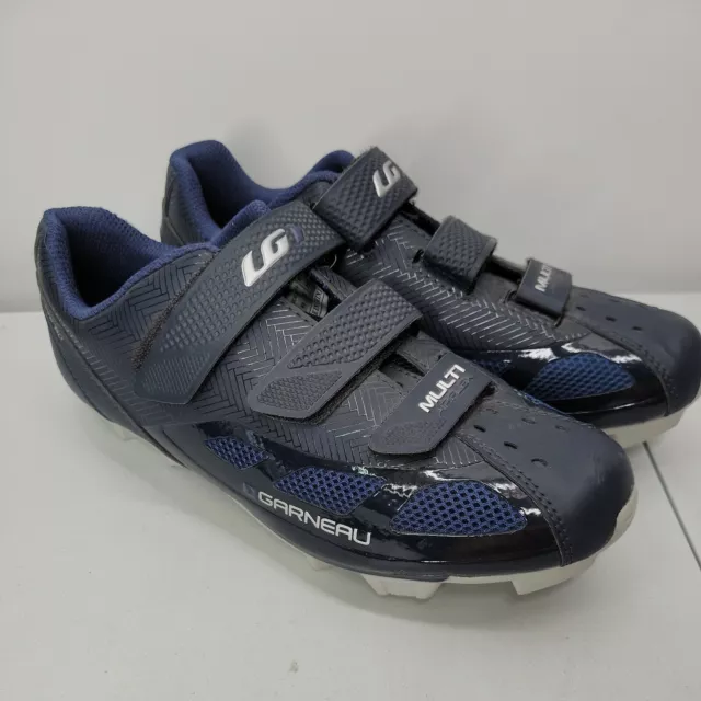 Louis Garneau Womens Multi Air Flex II Bike Shoes Cycling Size 41 Navy Blue 10