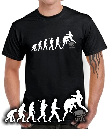 T-shirt MMA Evolution Ultimate Fighting ufc Muay Thai Kick Boxen Judo Freefight