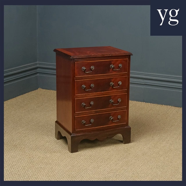 Cajón de cajón de caoba estilo georgiano inglés (circa 1990)