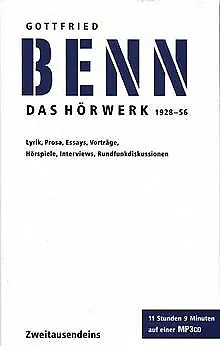 Das Hörwerk 1928-1956 / MP3-CD von Benn, Gottfried | Buch | Zustand gut