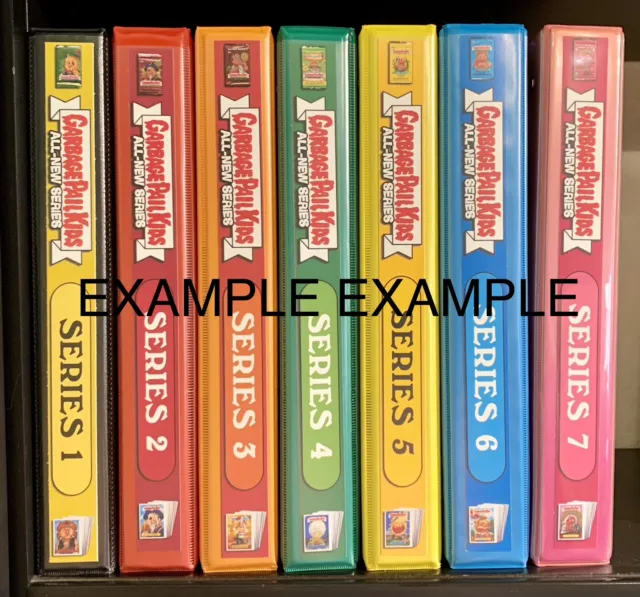 Garbage Pail Kids Color Binders W/Front,Back & Spine Print Ans1-7 All New Series 3