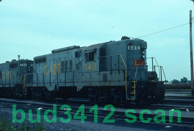 LN L&N Louisville & Nashville GP9 #540 at Dolton IL 1978 ORIGINAL Slide!