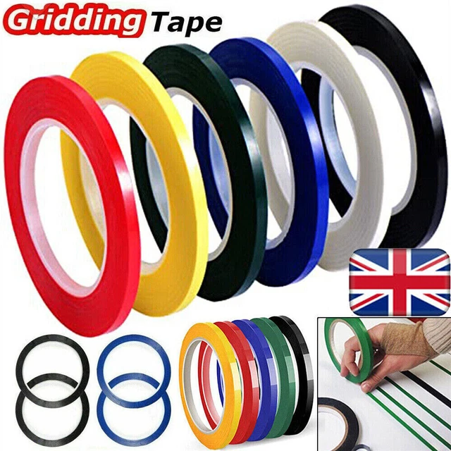 UK NARROW MARKING Tape Self Adhesive Whiteboard Gridding Fine DIY Tape