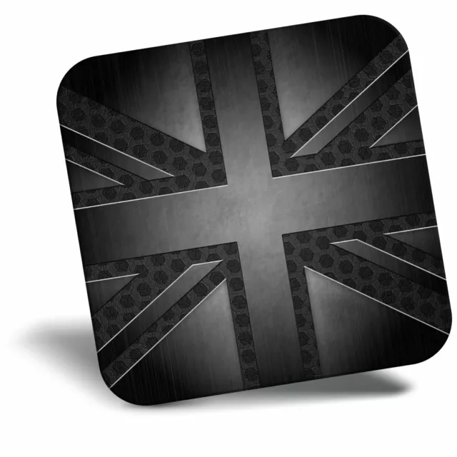 Awesome Fridge Magnet - Grunge Black British Union Jack Flag Cool Gift #21663