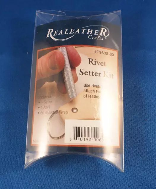 Realeather Crafts Rivet Setter Kit Nickel