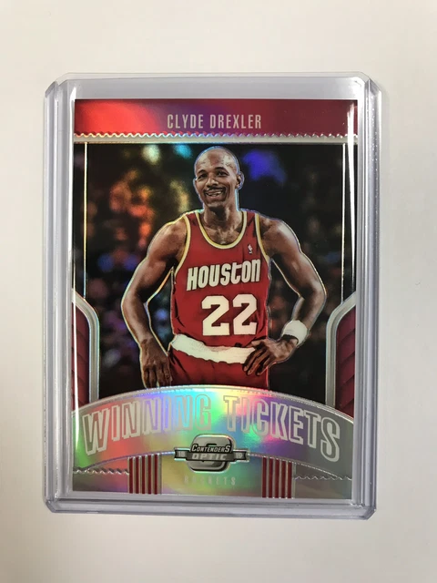 18-19 NBA Panini Contenders Optic CLYDE DREXLER Winning Tickets Silver Prizm🔥🔥
