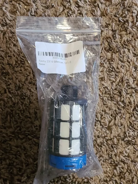 Festo 2310 U-1/2, Pneumatic Exhaust Silencer Filter/Muffler, 2310, 1/2" New