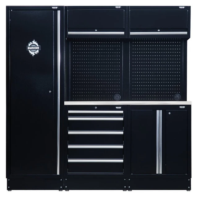 BUNKER MODULAR GARAGE Storage Drawers Cabinet Combo Stainless Steel ...