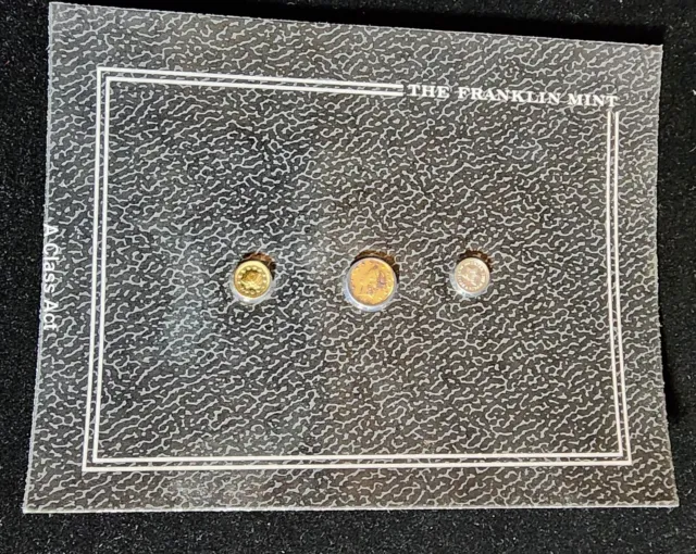 1981 FRANKLIN MINT MINIATURE COINS See Photos For The Card In This Listing T7583