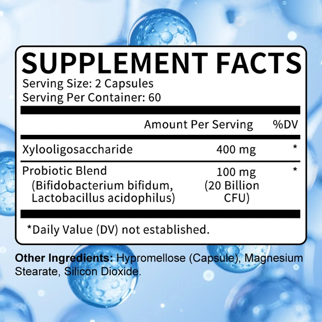 PREBIOTIC & PROBIOTIC 20 Billion CFU, Gas, Constipation & Bloating