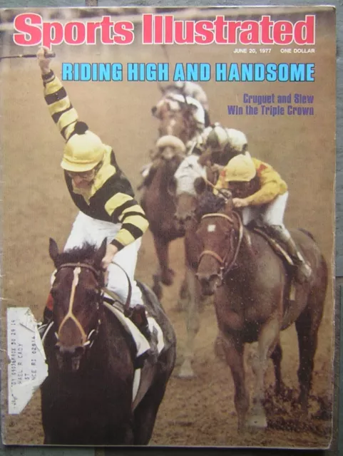 6/20/1977 Sports Illustrated - Riding High and Handsome - Slew Wins Triple Crown