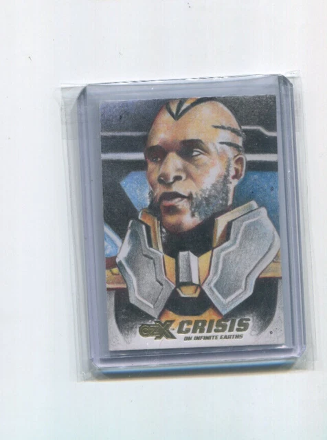 2022 Cryptozoic Crisis on Infinite Earths Monitor Norvien Basio Sketch Auto 1/1