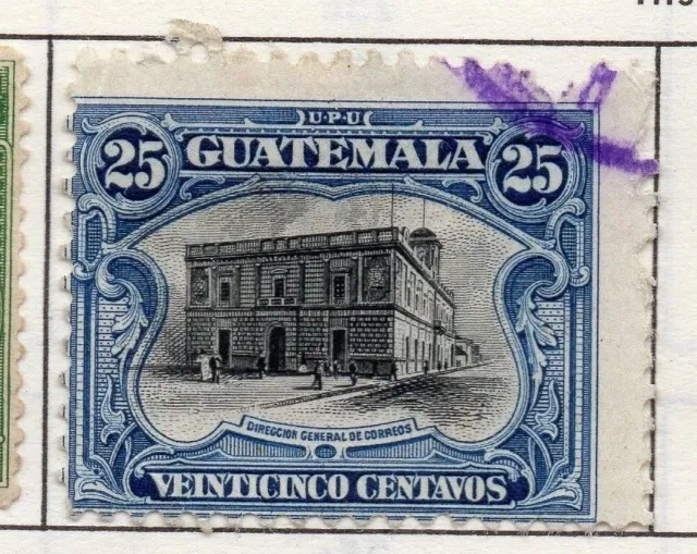 Guatemala 1919 Early Issue Fine Used 25c. 139651