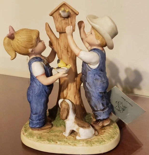 Vintage 1985 HOMCO Denim Days OUR BIRDHOUSE 8888 MINT