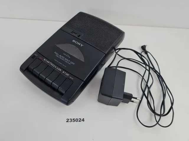 Registratore a cassette registratore a cassette Sony Tcm-939 6 V nero vecchio antico #235024