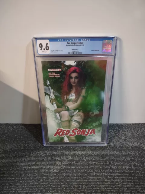 RED SONJA #20 v4 Varient E Cosplay, Gomez Art CGC 9.6 Dynamite, Very Rare Cover!