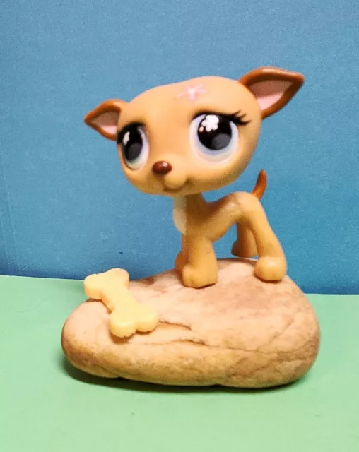 LPS Littlest Pet Shop Tan Greyhound #498