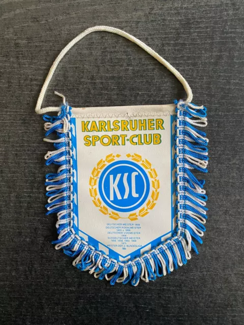 Antiguo Banderín/Banner Karlsruher SC- Meister El 2. Bundesliga 1984