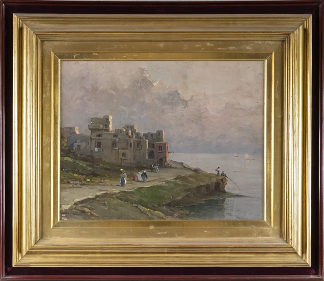 Nicolas De Corsi olio su masonite 1920 circa
