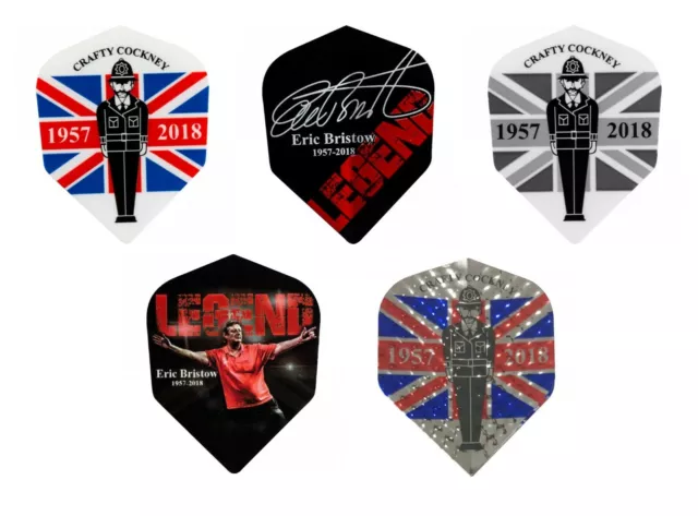 ERIC BRISTOW LEGEND Dart Flights - 5 Designs, Choose Number of Sets - STANDARD