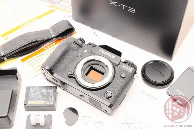 [ Low shots MINT in Box ] Fujifilm Fuji X-T3 XT3 Black 26.1MP Mirrorless C781