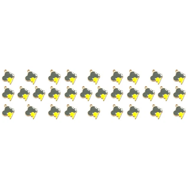 30 Pcs Jewelry Dark Clouds Pendants Charm Stoppers Bracelets Cartoon
