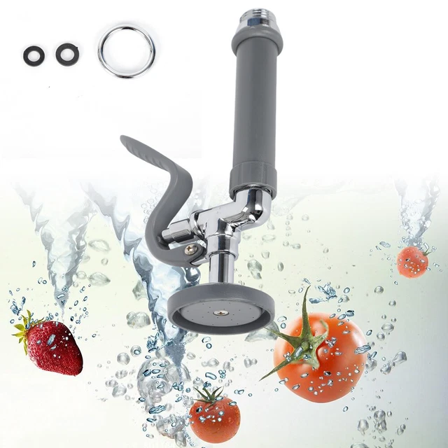 Grey Pre-Rinse Spray Valve Assembly Anti Rust For Commercial Restaurant Kitchen