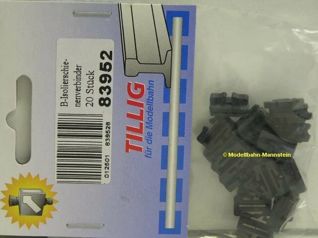 Tillig Isolier-Schienenverbinder Für Modelleisenbahn - 20 Stück Für H0m & TT Spur