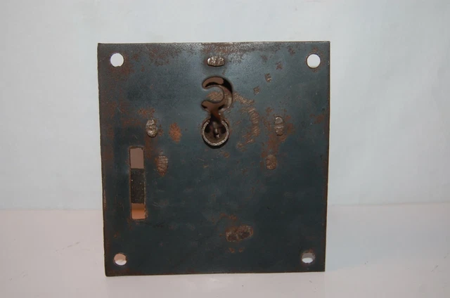 Large Antique Barn ,Trunk , Door Lock  Unusual Primitive