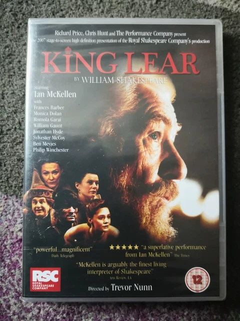 KING LEAR DVD - Ian McKellen - Royal Shakespeare Company - UK Pal ...